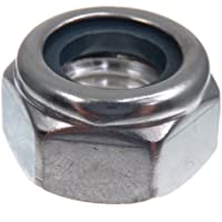 Tuerca de seguridad SECCARO M14- acero inoxidable V2A VA A2- DIN 985 - ISO 10511- hexágono- 20 piezas